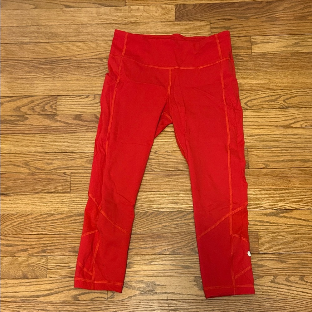 Womens Red Leggings